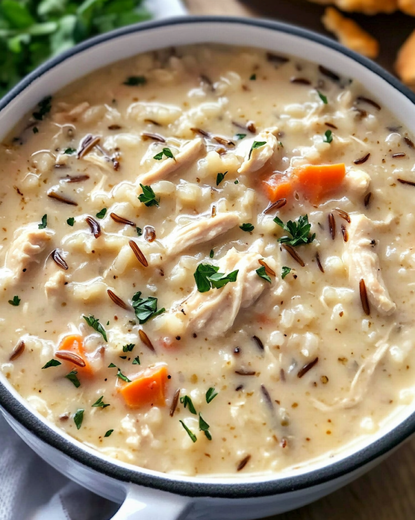 Slow Cooker Chicken Wild Rice Soup