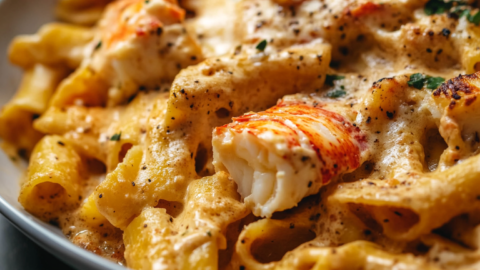 Creamy Tuscan Lobster Pasta