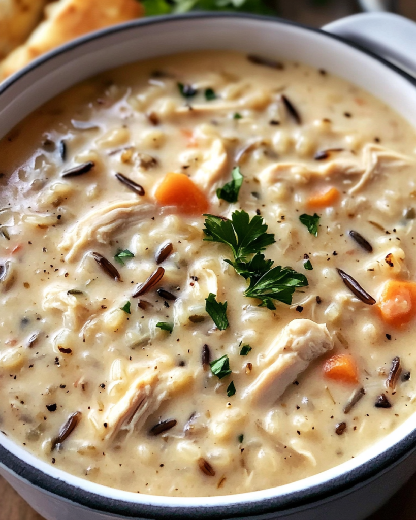 Slow Cooker Chicken Wild Rice Soup