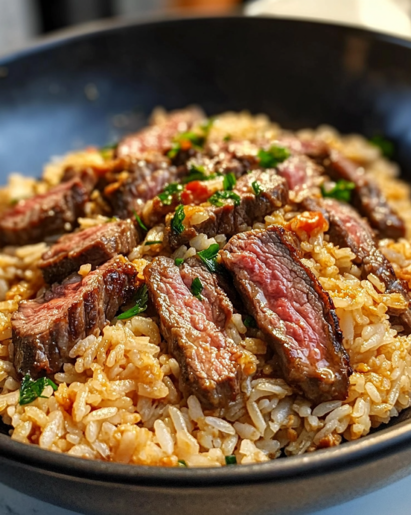 Garlic Butter Steak Fried Rice