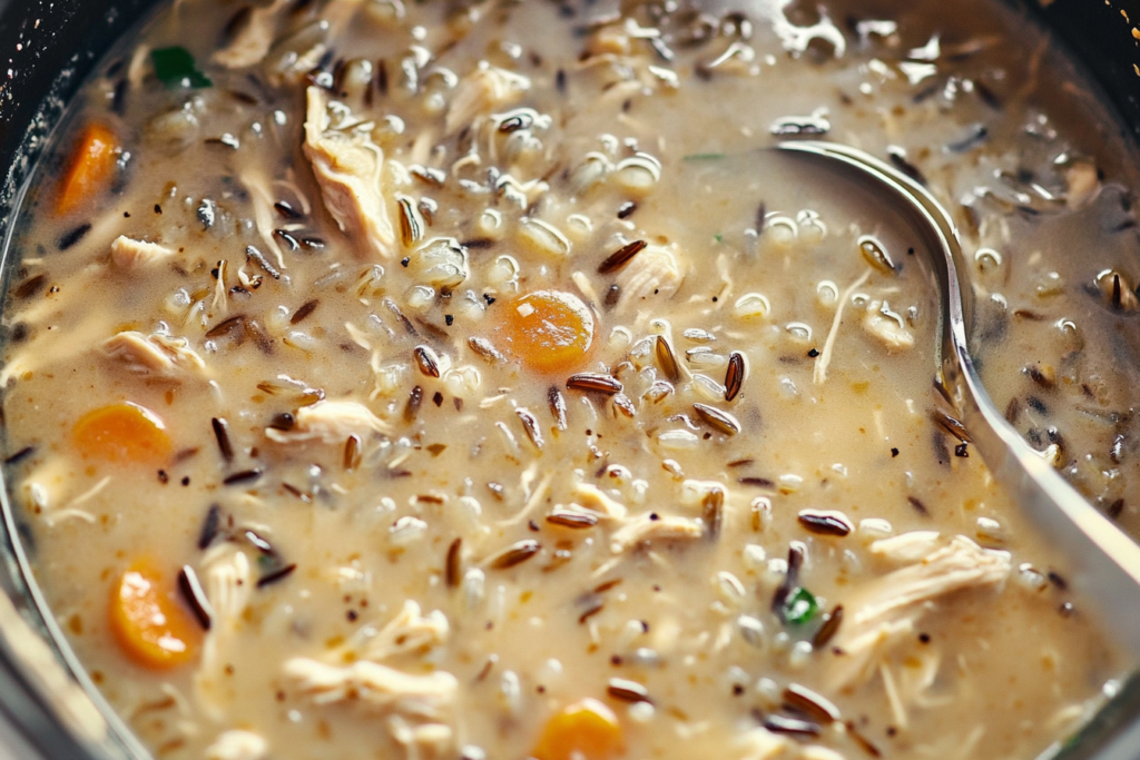 Slow Cooker Chicken Wild Rice Soup