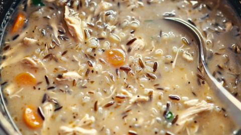 Slow Cooker Chicken Wild Rice Soup