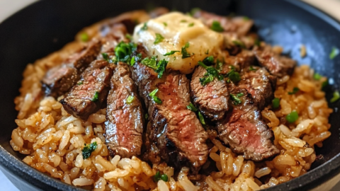 Garlic Butter Steak Fried Rice