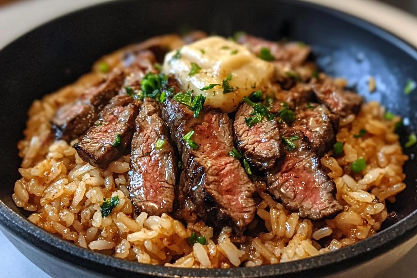 Garlic Butter Steak Fried Rice