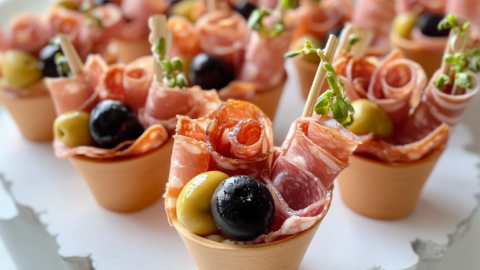 Mini Graduation Charcuterie Cups