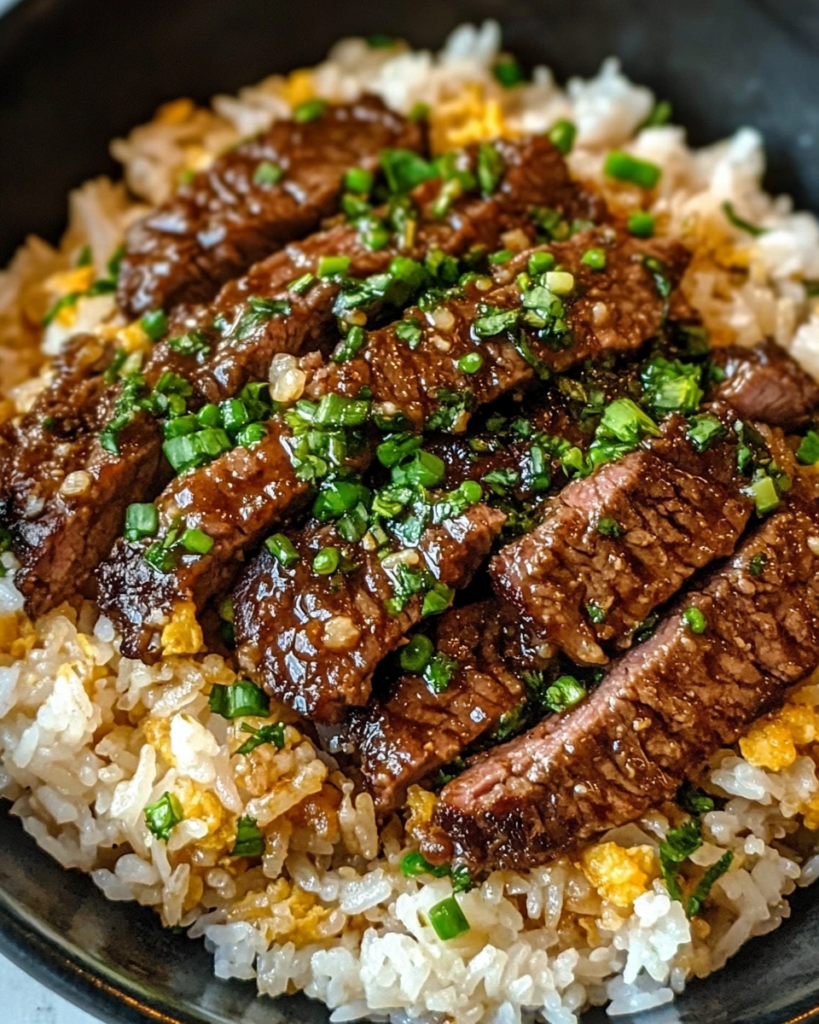Garlic Butter Steak Fried Rice