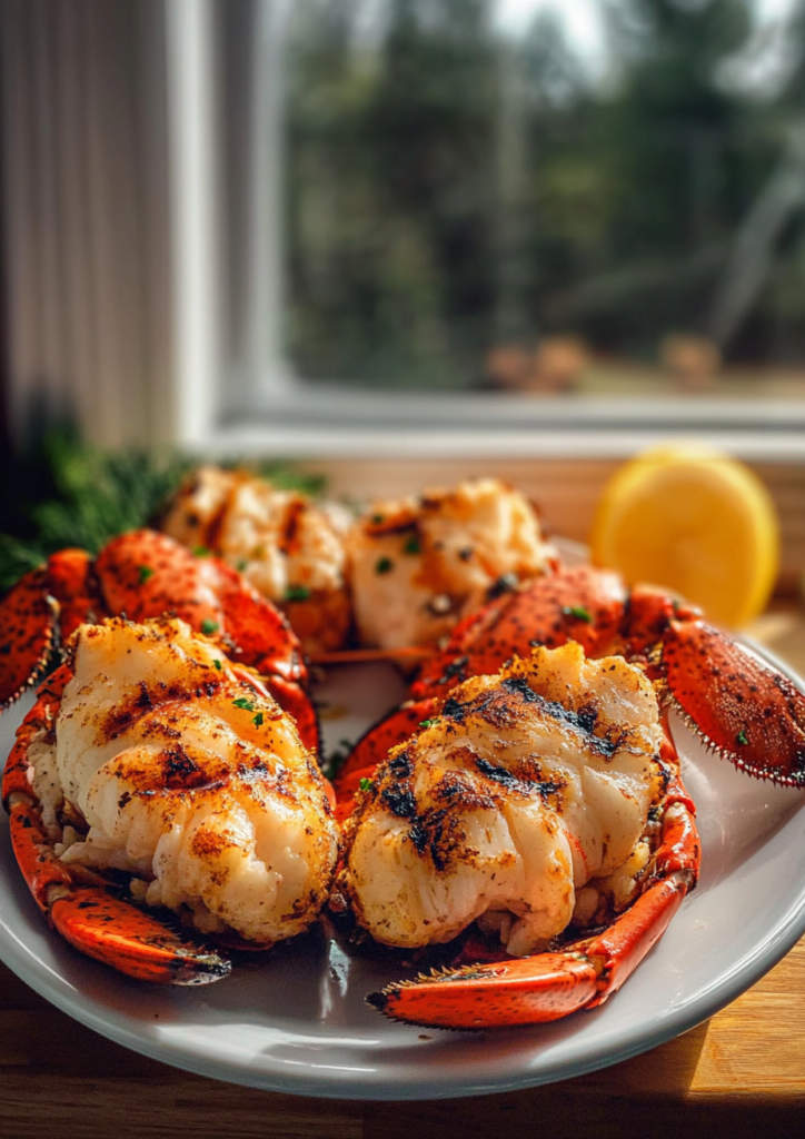 Grilled lobster tails