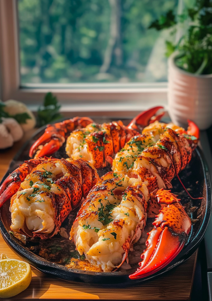 Grilled lobster tails