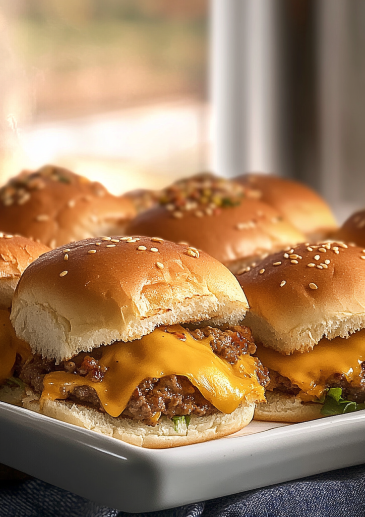 Cheeseburger sliders recipe
