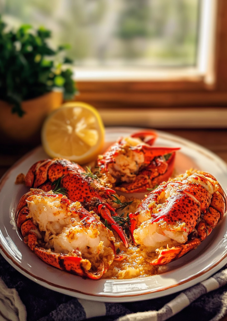Grilled lobster tails