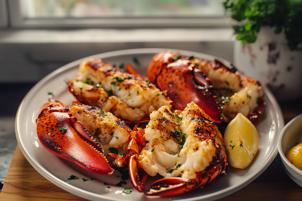 Grilled lobster tails