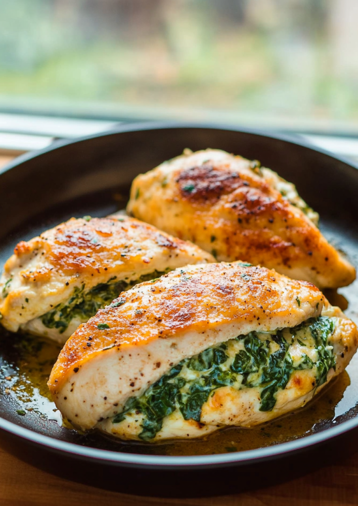 Spinach Stuffed Chicken Breasts