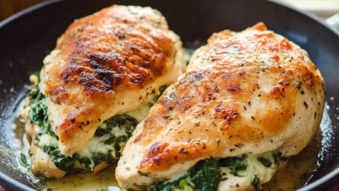Spinach Stuffed Chicken Breasts