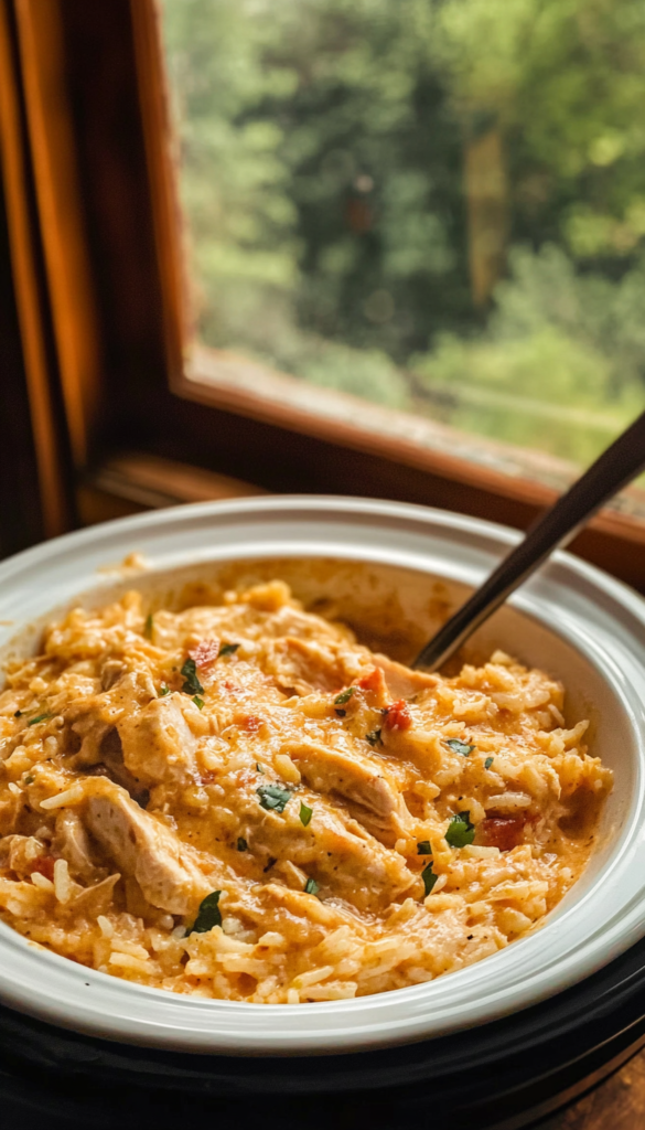 Crockpot Crack Chicken and Rice