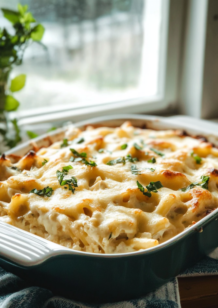 Chicken Alfredo Bake
