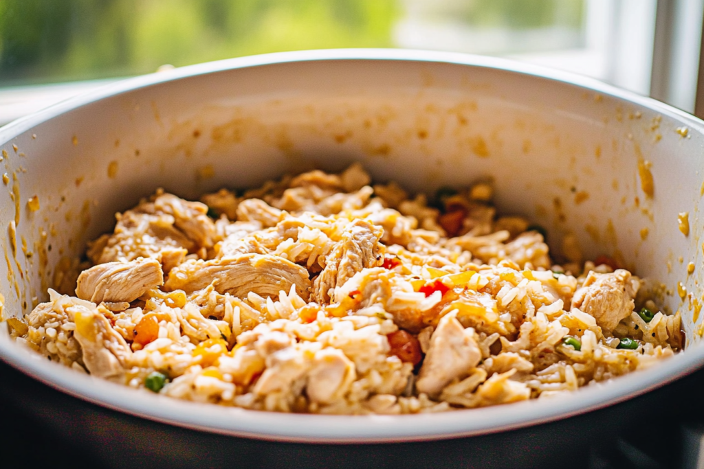 Crockpot Crack Chicken and Rice