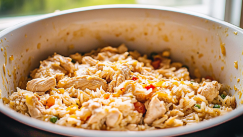 Crockpot Crack Chicken and Rice