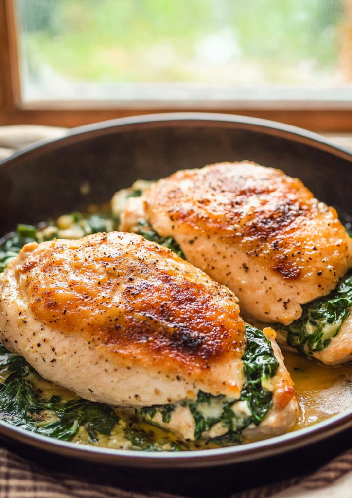 Spinach Stuffed Chicken Breasts