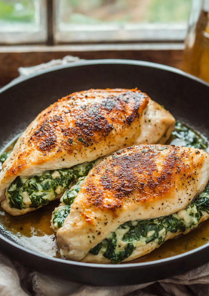 Spinach Stuffed Chicken Breasts