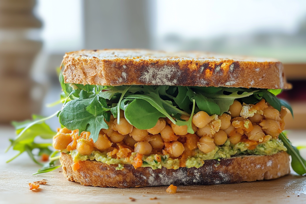 Spicy Chickpea Sandwich