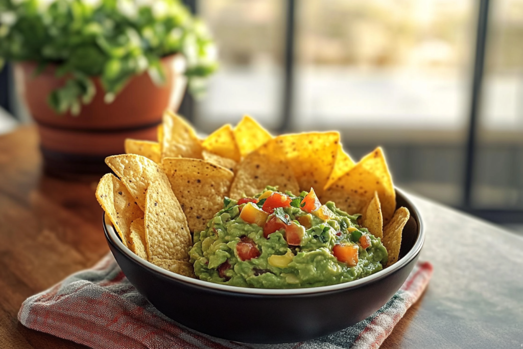 chips and guacamole summer snack