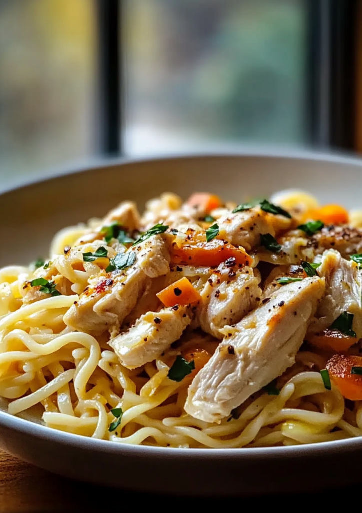 Buttery Chicken Noodles