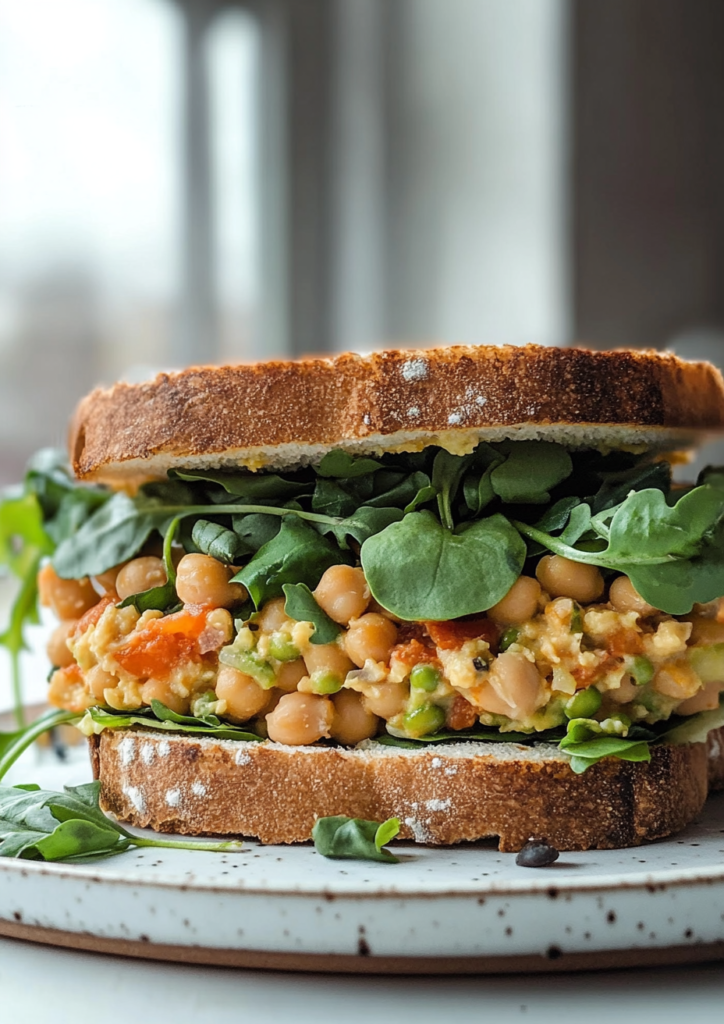 Spicy Chickpea Sandwich