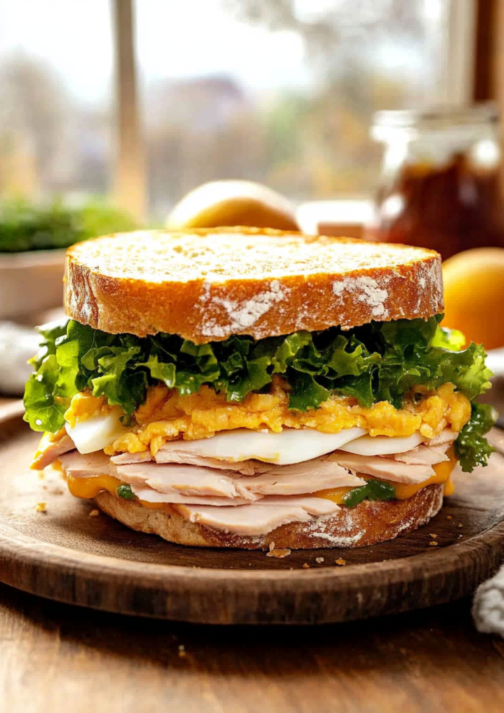 Turkey Egg Cheese Sandwich