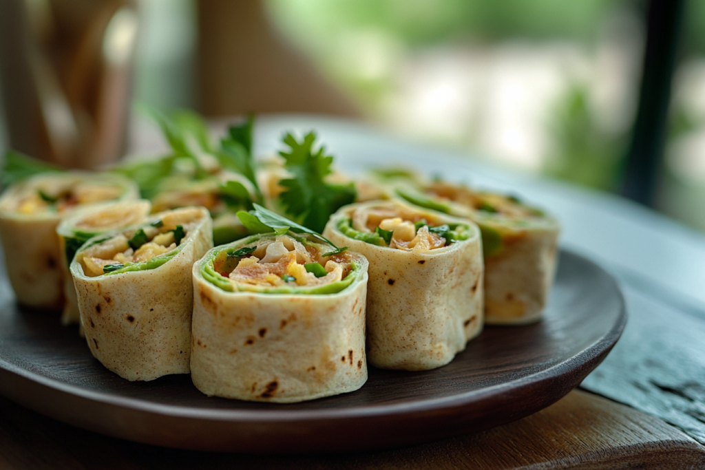 mini wraps for poolside snacking