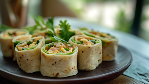 mini wraps for poolside snacking