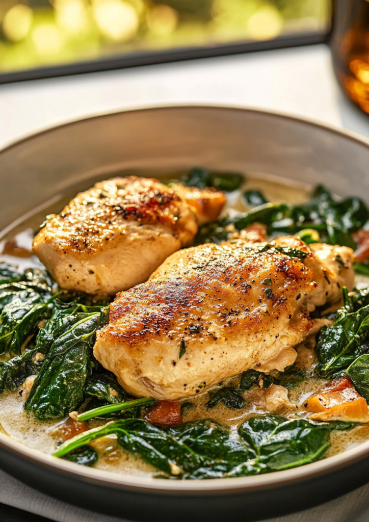 spinach chicken recipe