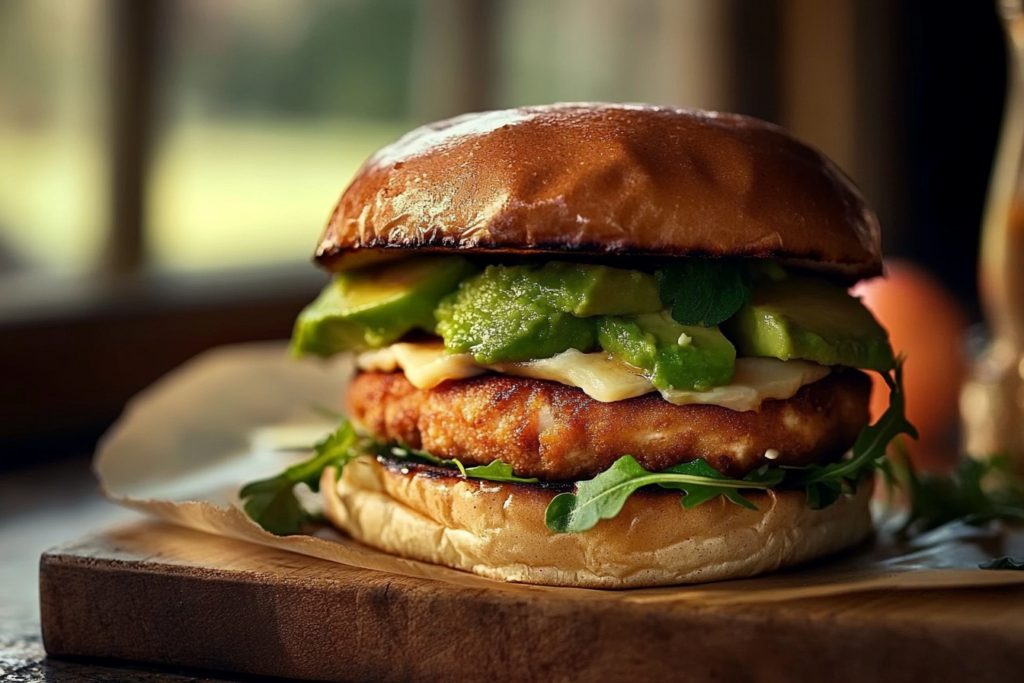 Chicken Avocado Burgers
