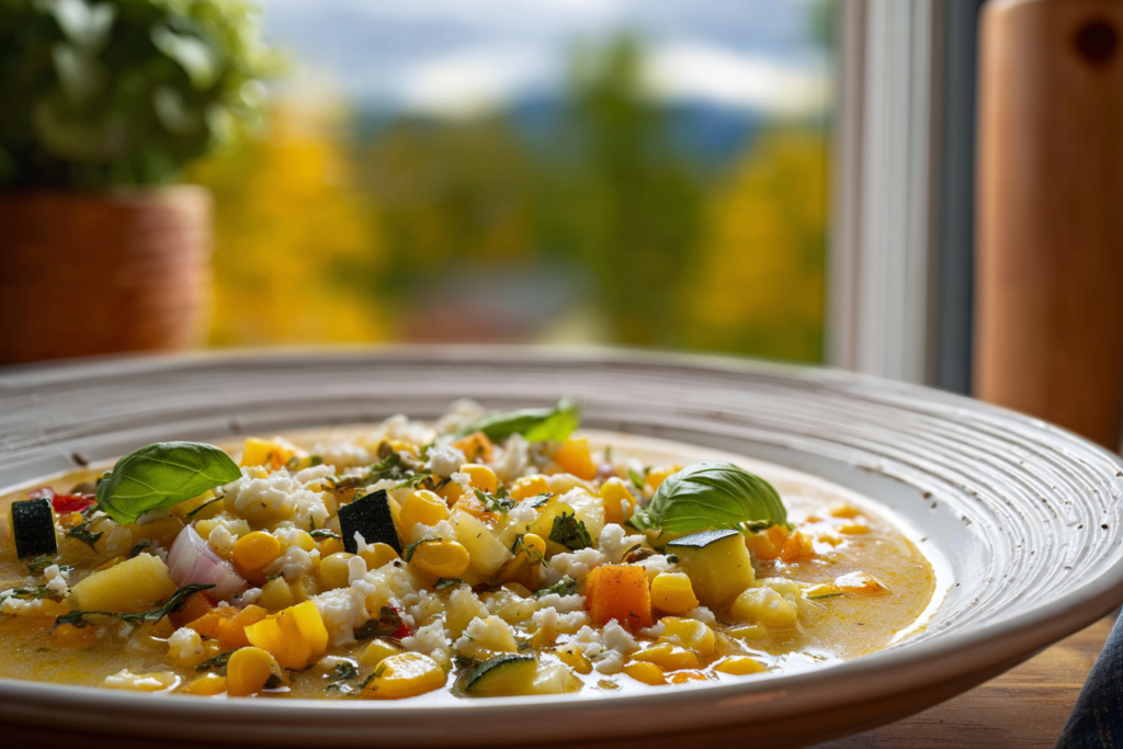 zucchini corn chowder