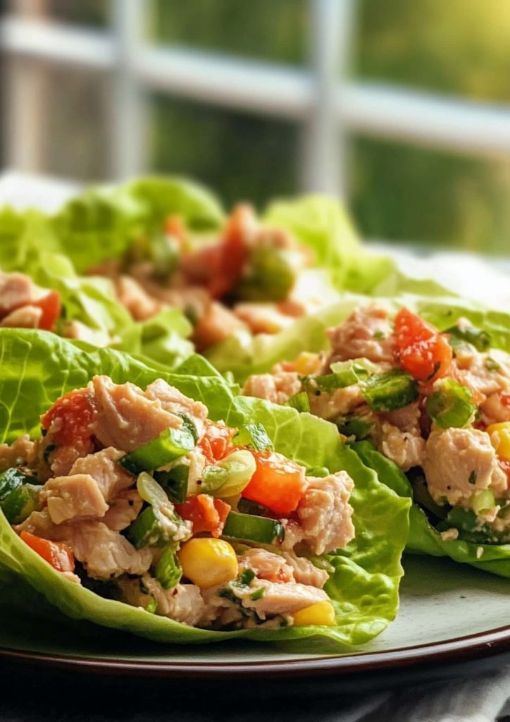 Tuna Salad Lettuce Wraps