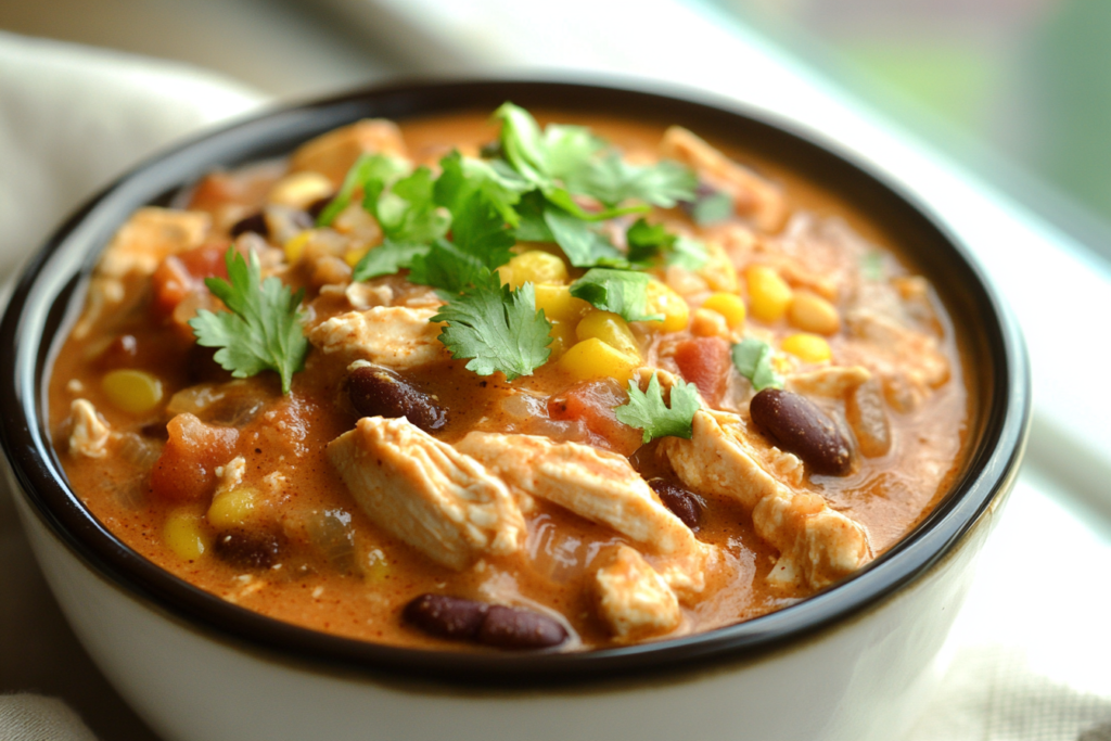 Crock Pot Cream Cheese Chicken Chili