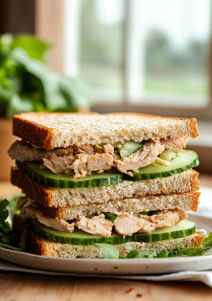 Tuna Cucumber Sandwich