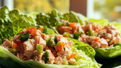 Tuna Salad Lettuce Wraps