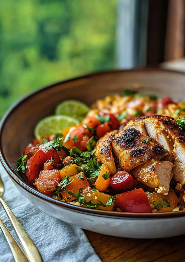 Baked Lime Chicken Bowls