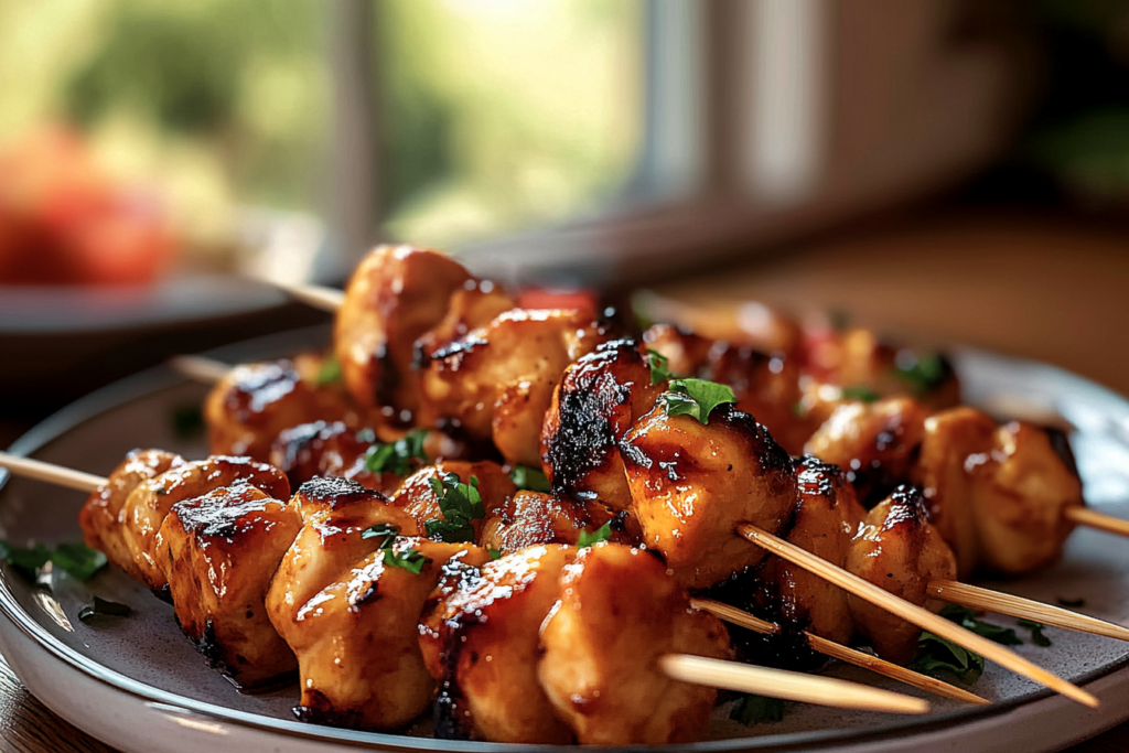 Firecracker Chicken Skewers