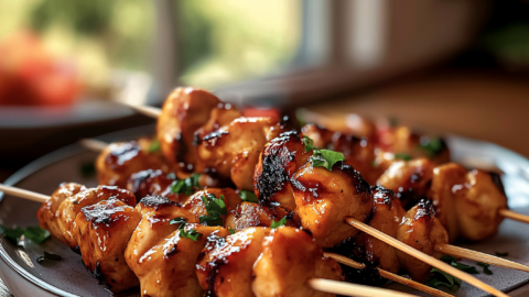 Firecracker Chicken Skewers
