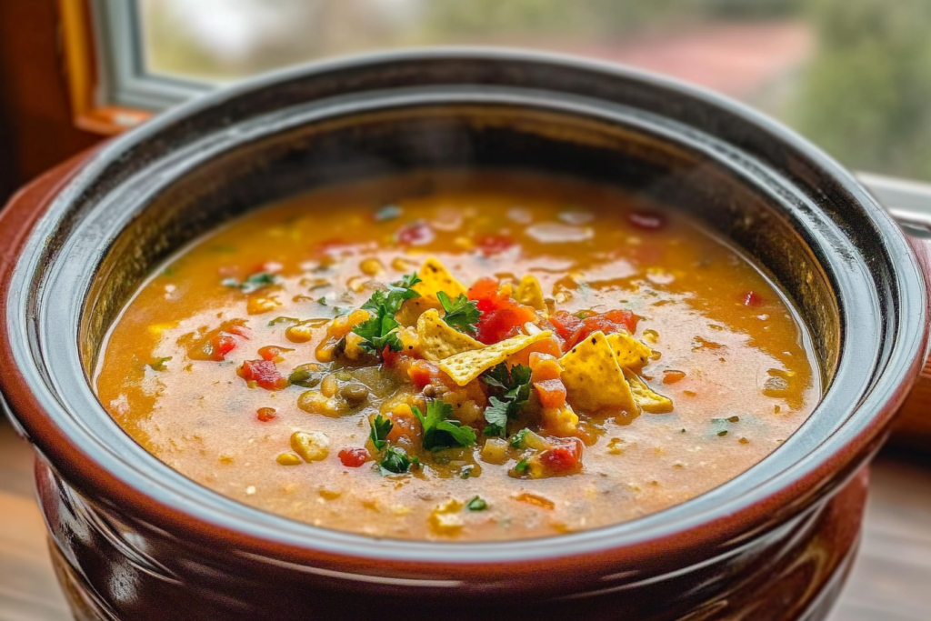 Slow Cooker Nacho Soup