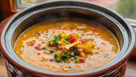 Slow Cooker Nacho Soup