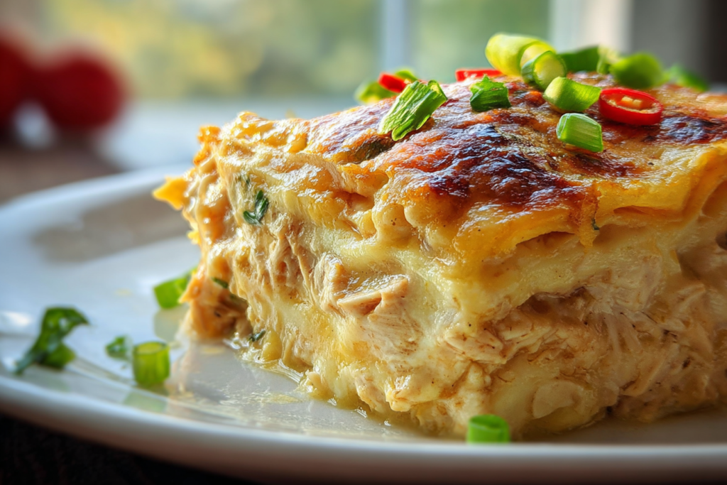 Sour Cream Chicken Enchilada Casserole