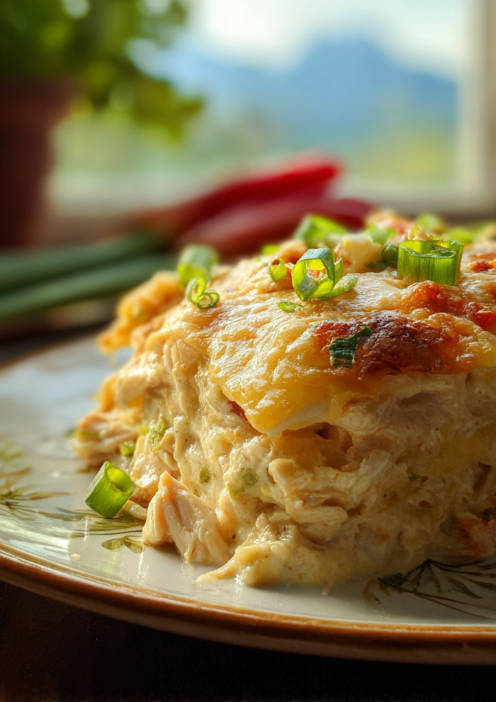 Sour Cream Chicken Enchilada Casserole