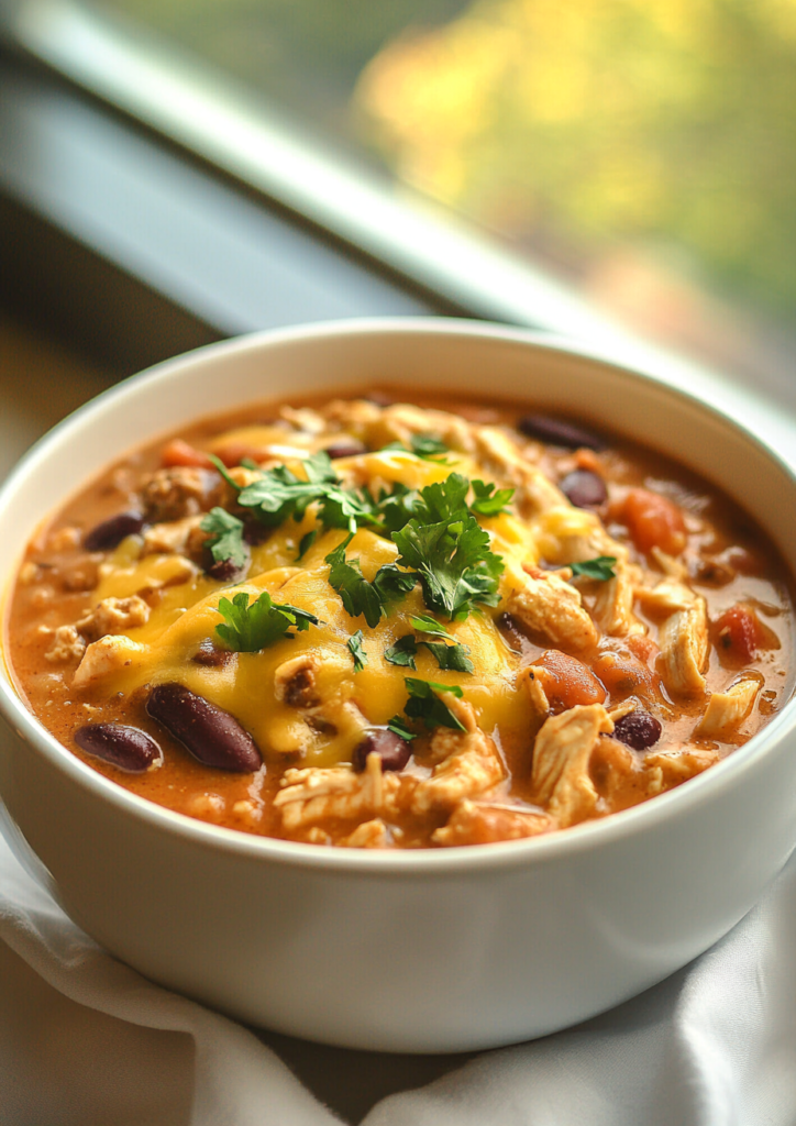 Crock Pot Cream Cheese Chicken Chili