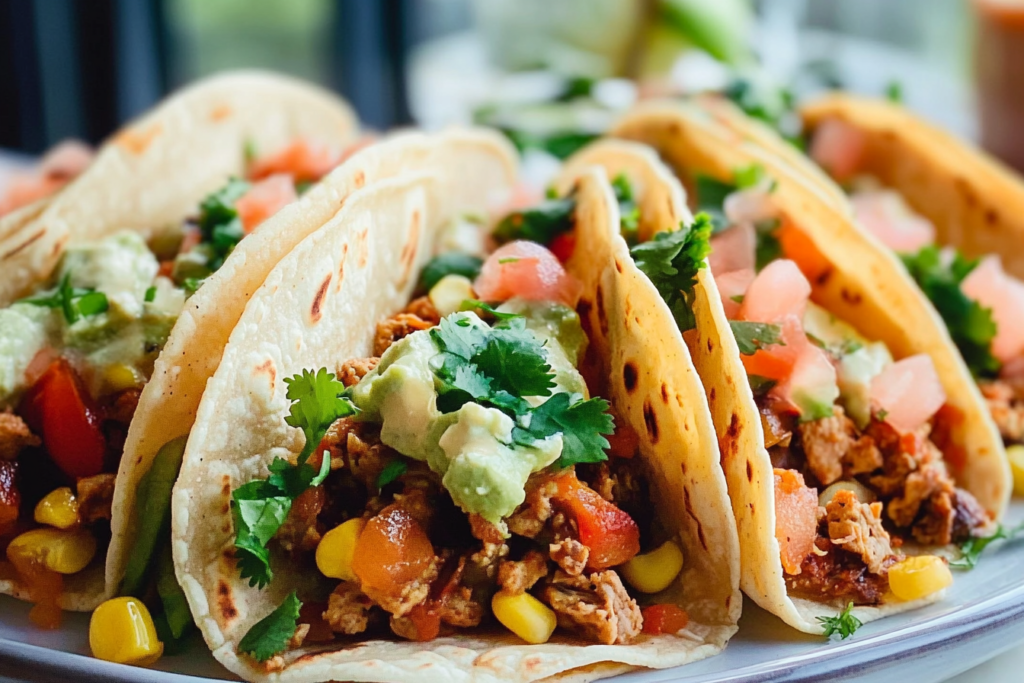 30-minute vegetarian tacos