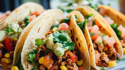 30-minute vegetarian tacos