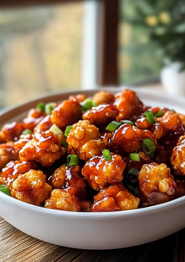 Baked Honey BBQ Popcorn Chicken