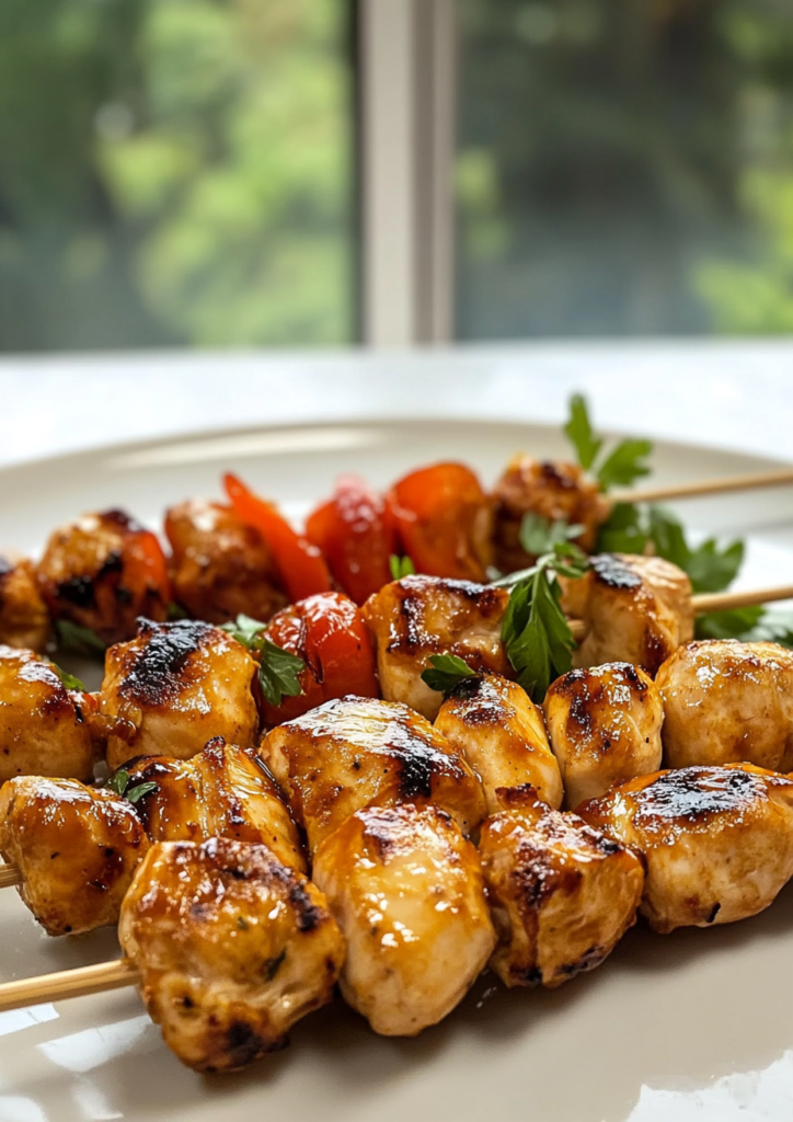 mini chicken skewers