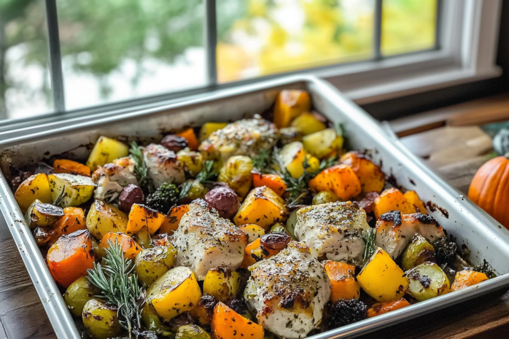 Autumn sheet pan dinner